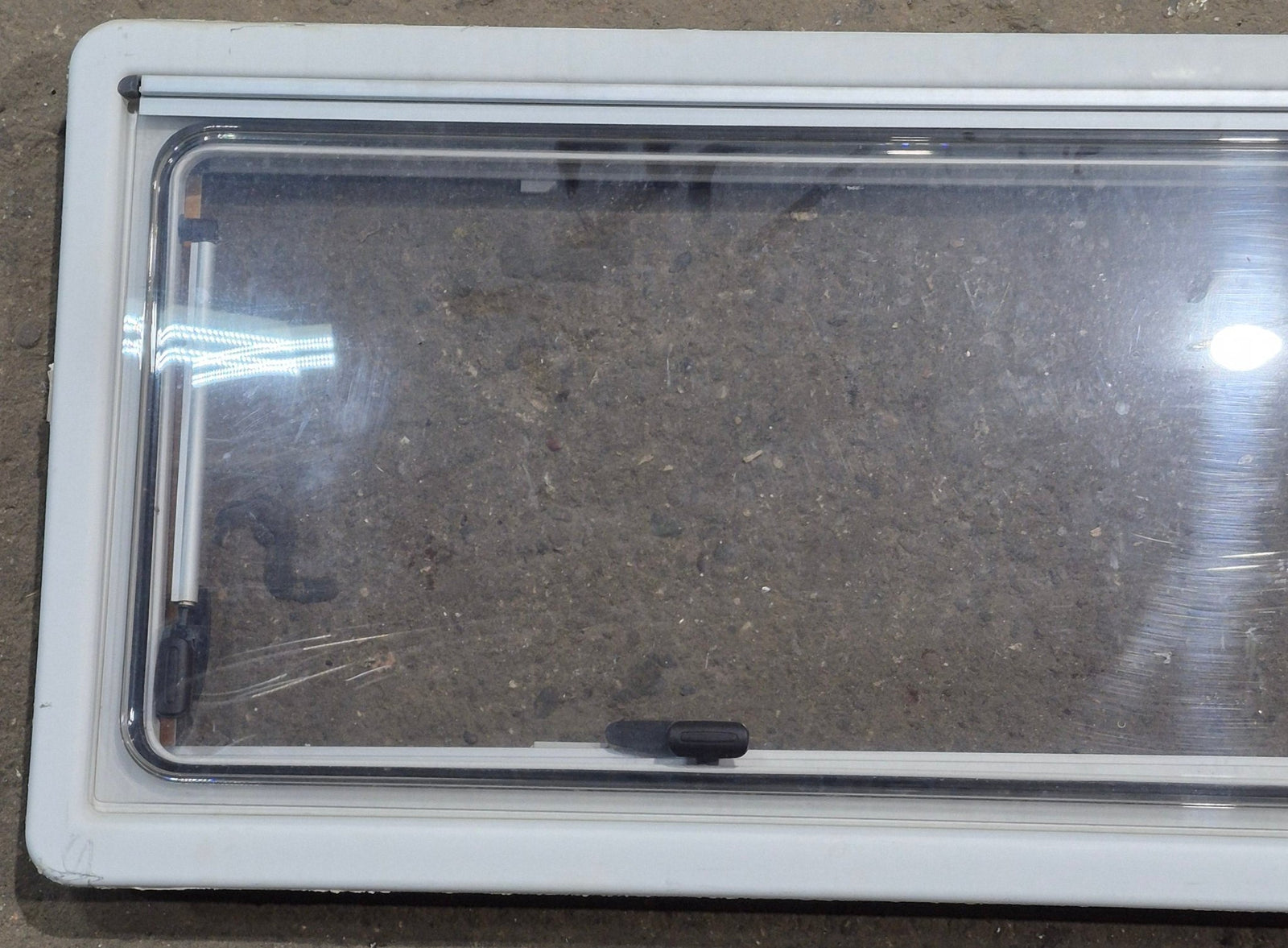 Used White Radius Emergency Opening Window : 46 5/8