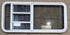 Used White Radius Emergency Opening Window : 47 1/4" W x 21 1/4" H x 1 7/8" D - Young Farts RV Parts