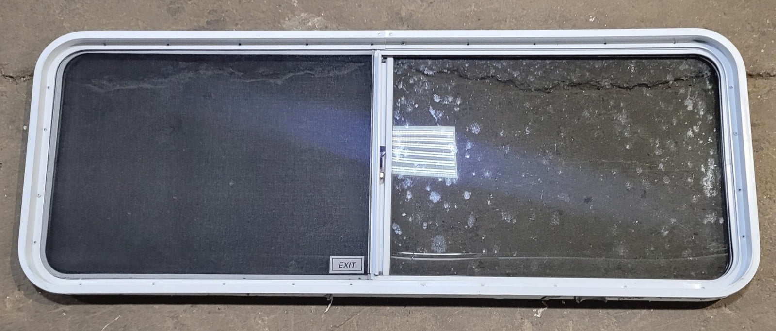 Used White Radius Emergency Opening Window : 60 1/4