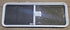 Used White Radius Emergency Opening Window : 60 1/4" W x 21 3/4" H x 1 7/8" D - Young Farts RV Parts