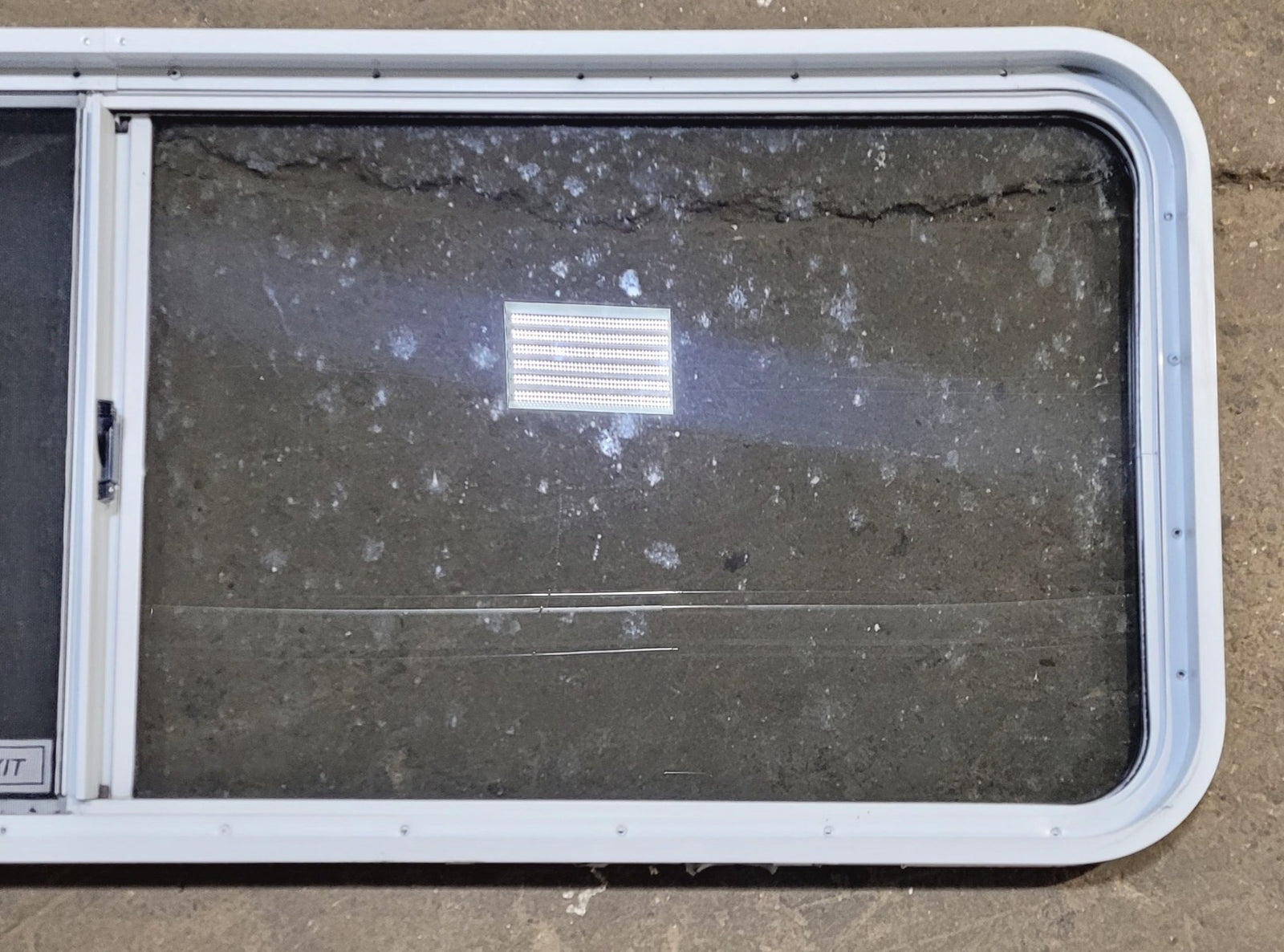 Used White Radius Emergency Opening Window : 60 1/4