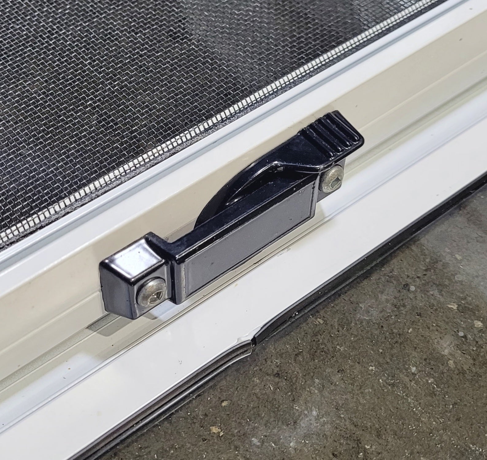 Used White Radius Emergency Opening Window : 60 1/4