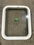 Used White Radius Non Opening Window : 17 1/2" W x 21 1/2" H x 1 1/2" D - Young Farts RV Parts