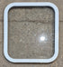 Used White Radius Non Opening Window : 19 1/2" W x 21 1/2" H x 1" D - Young Farts RV Parts