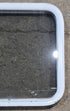 Used White Radius Non Opening Window : 23 1/2" W x 21 1/4" H x 1 7/8" D - Young Farts RV Parts