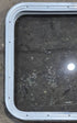 Used White Radius Non Opening Window : 23 1/2" W x 21 1/4" H x 1 7/8" D - Young Farts RV Parts