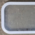 Used White Radius Non Opening Window : 23 3/4" W x 13 3/4" H x 1 7/8" D - Young Farts RV Parts