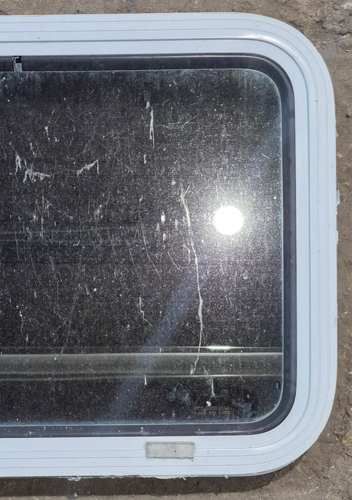 Used White Radius Non Opening Window : 24