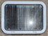 Used White Radius Non Opening Window : 24" W x 16 1/2" H x 1 7/8" D - Young Farts RV Parts
