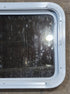 Used White Radius Non Opening Window : 24" W x 16 1/2" H x 1 7/8" D - Young Farts RV Parts
