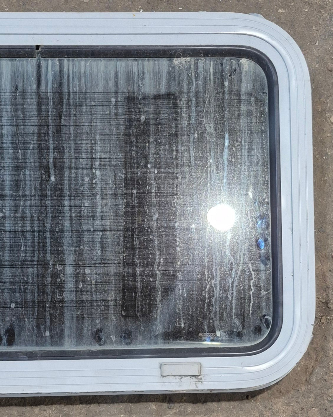 Used White Radius Non Opening Window : 24