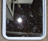 Used White Radius Non Opening Window : 26 1/4" W x 35 1/2" H x 1 7/8" D - Young Farts RV Parts