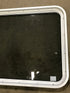 Used White Radius Non Opening Window : 35 3/4" W x 26 1/4" H x 1 7/8" D - Young Farts RV Parts