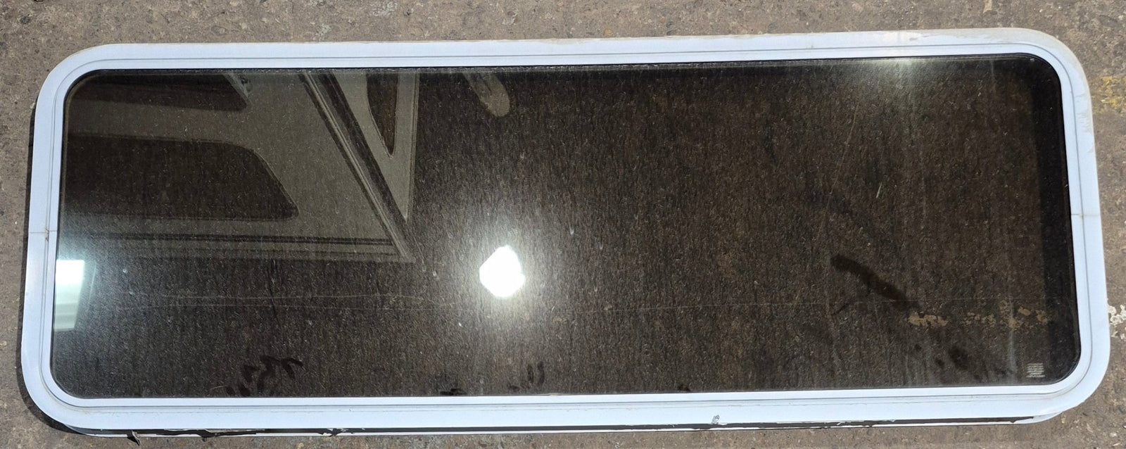 Used White Radius Non Opening Window : 60 1/4
