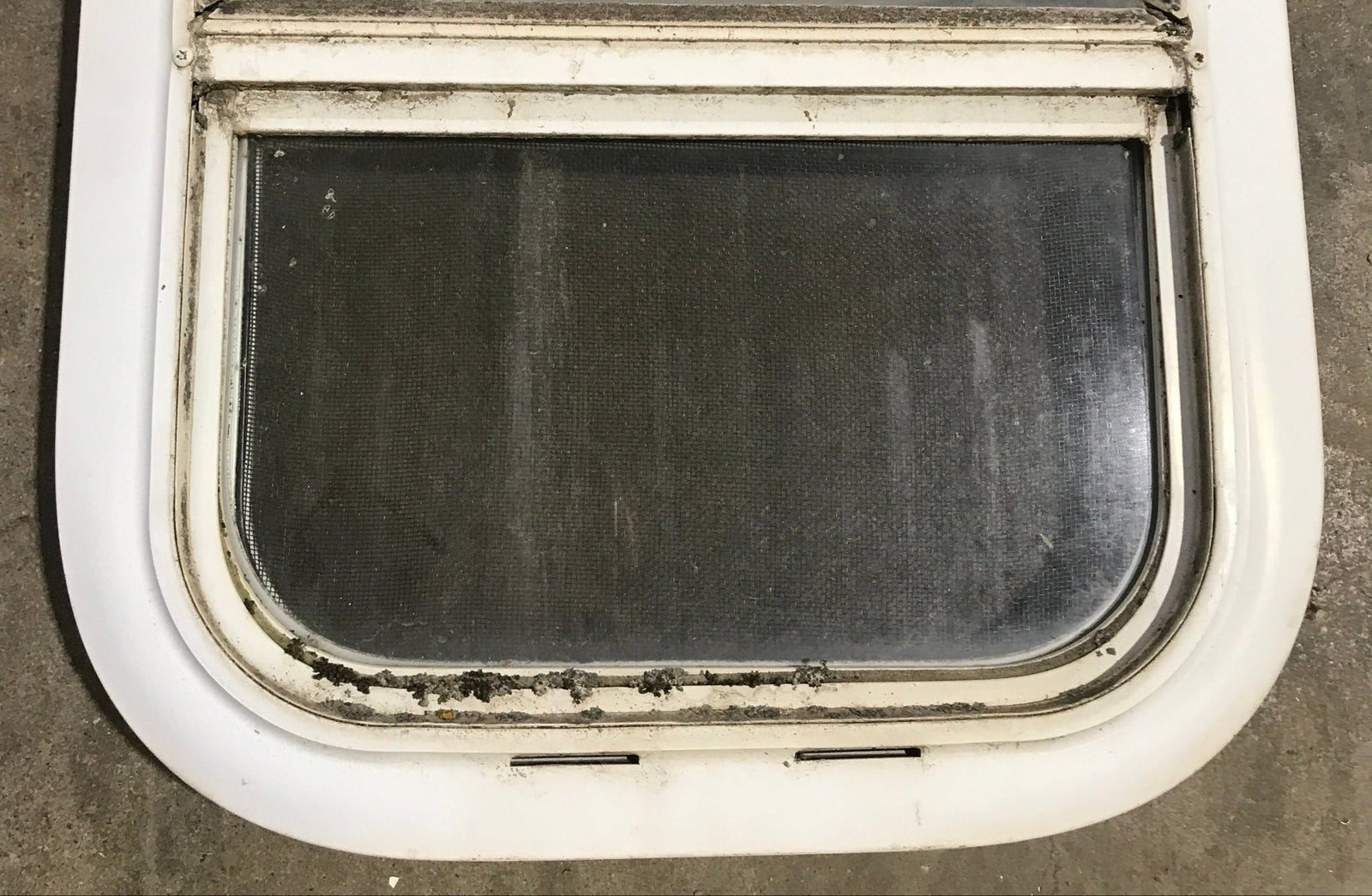 Used White Radius Opening Window : 13 1/2