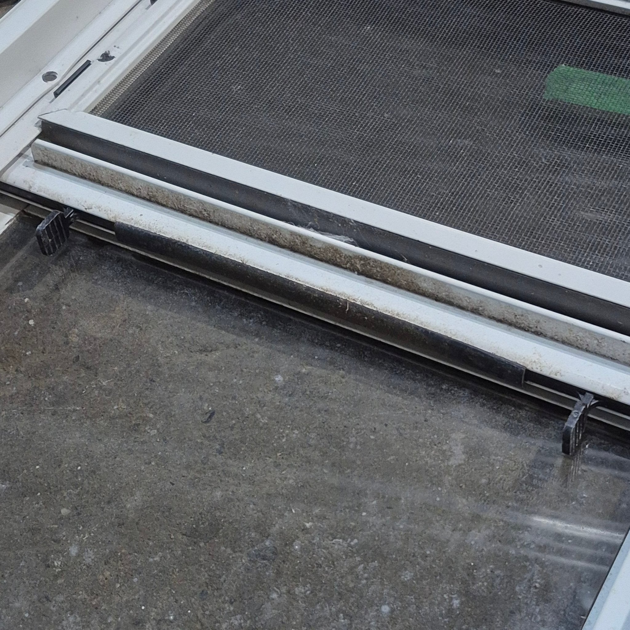 Used White Radius Opening Window - 13.25 X 17.5 X 1.875 - Young Farts RV Parts