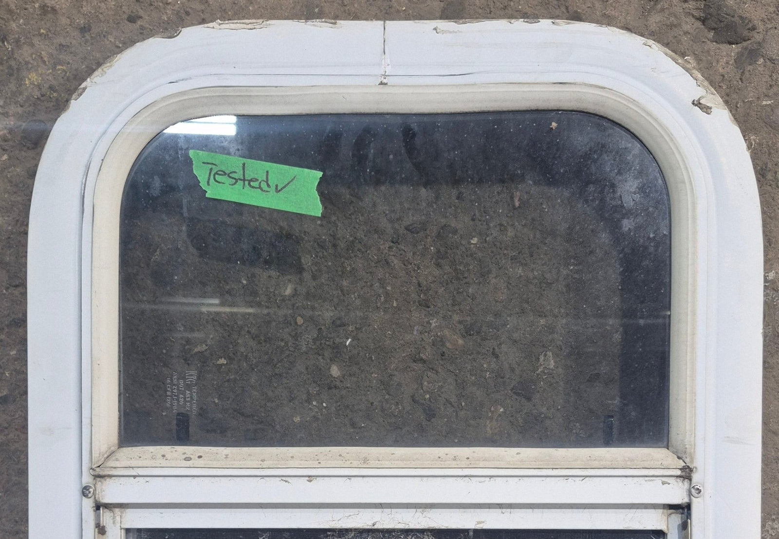 Used White Radius Opening Window : 14 1/4