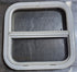 Used White Radius Opening Window : 17 1/2" W x 17 1/2" H x 1 1/8" D - Young Farts RV Parts