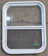 Used White Radius Opening Window : 17 1/2" W x 21 1/4" H x 1 7/8" D - Young Farts RV Parts
