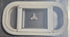 Used White Radius Opening Window : 17 1/2" W x 8 1/2" H x 1 1/8" D - Young Farts RV Parts