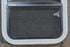 Used White Radius Opening Window : 17 1/4" W x 21 1/4" H x 1 3/4" D - Young Farts RV Parts