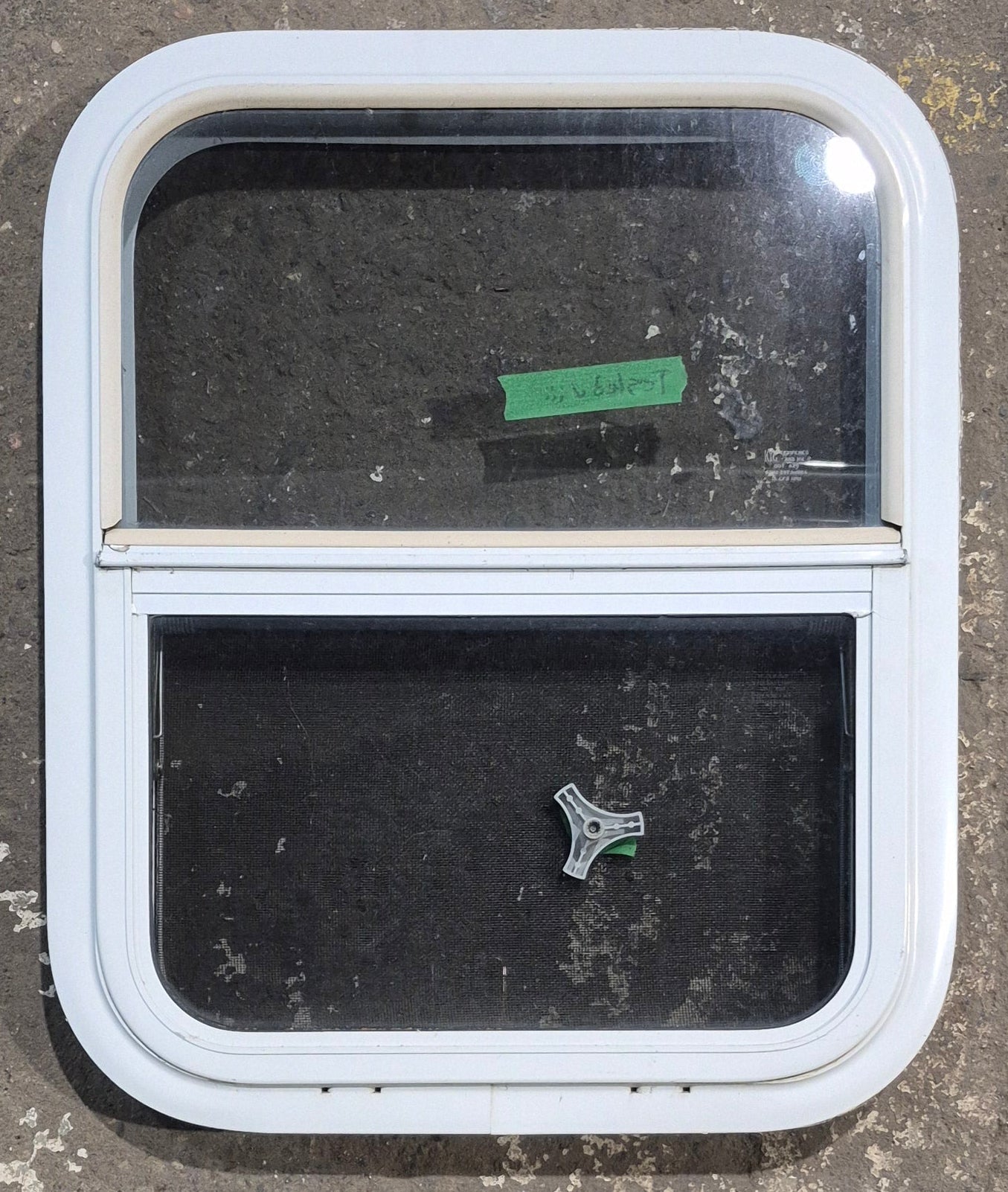 Used White Radius Opening Window : 17 1/4