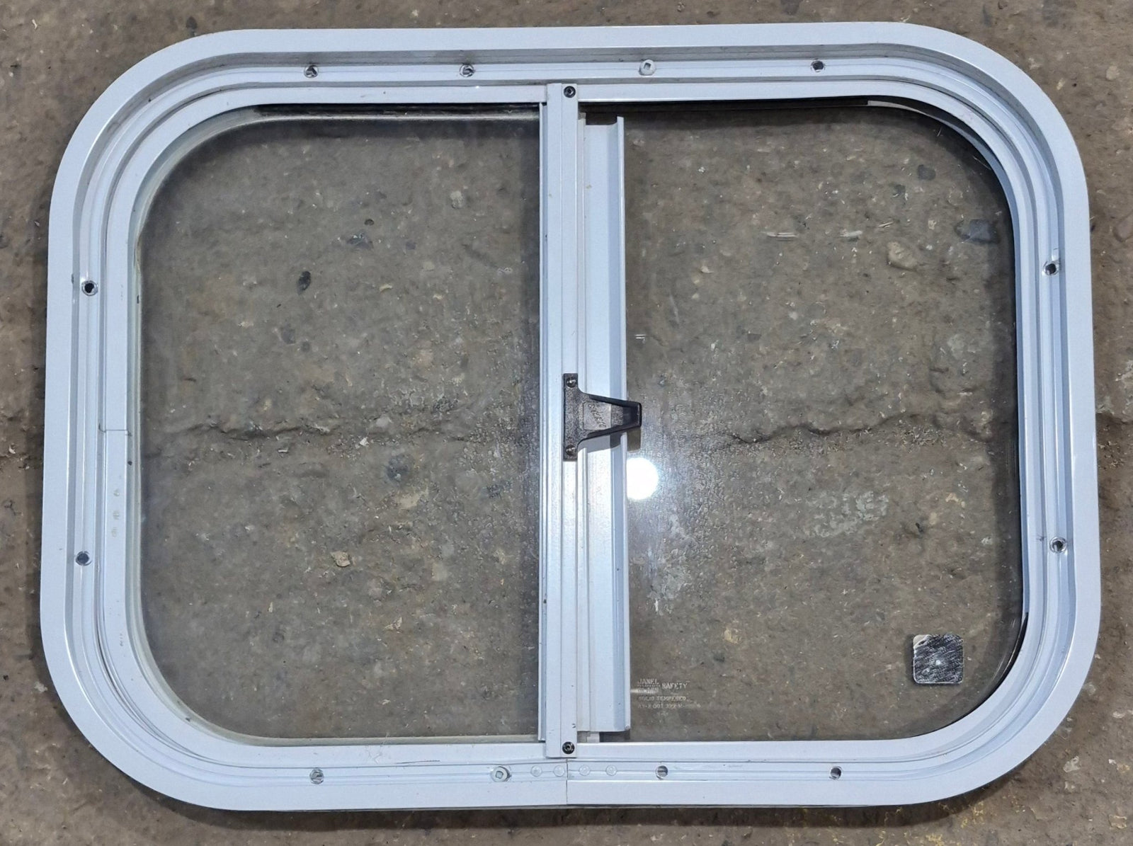 Used White Radius Opening Window : 19 1/2