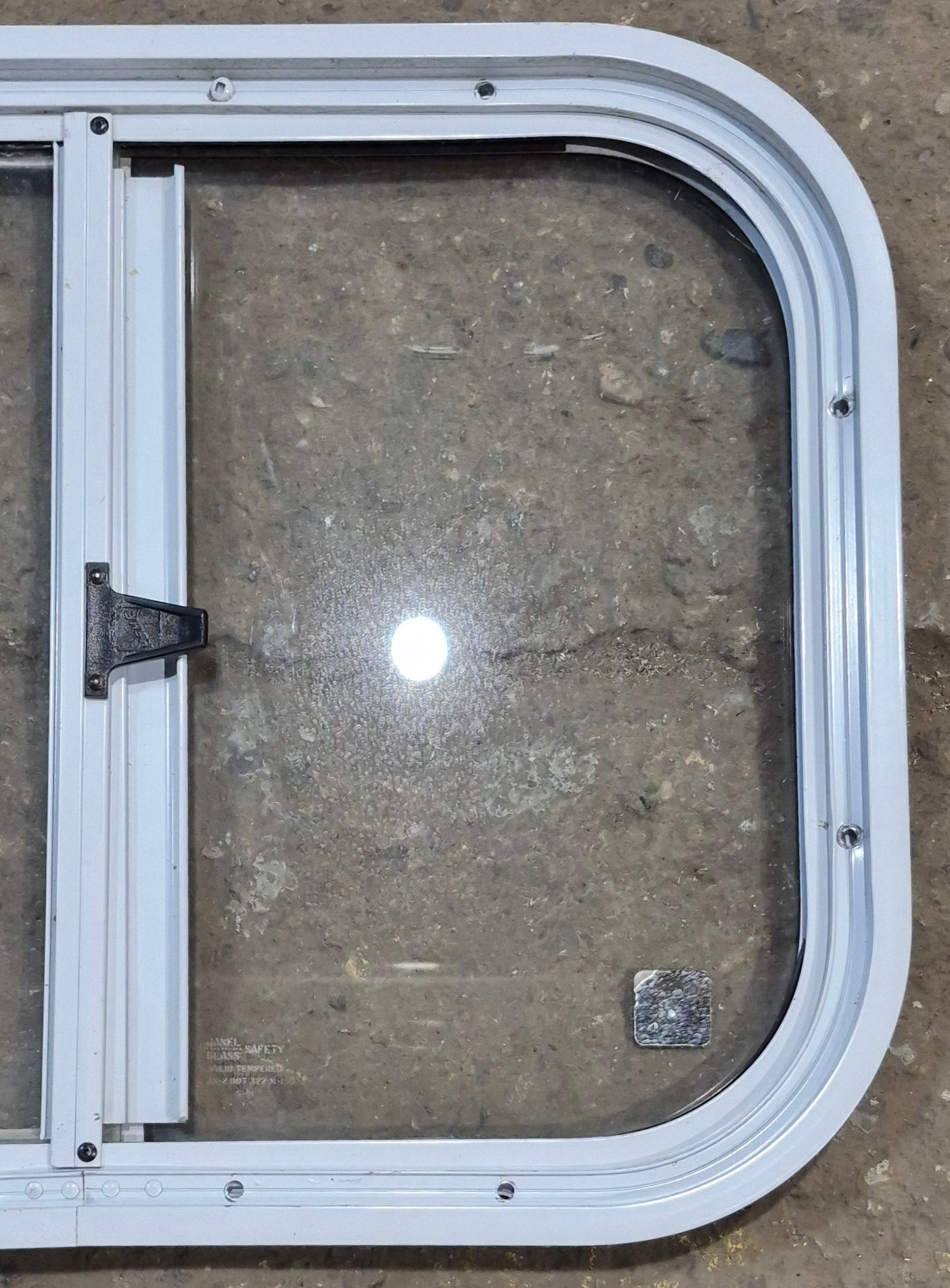 Used White Radius Opening Window : 19 1/2