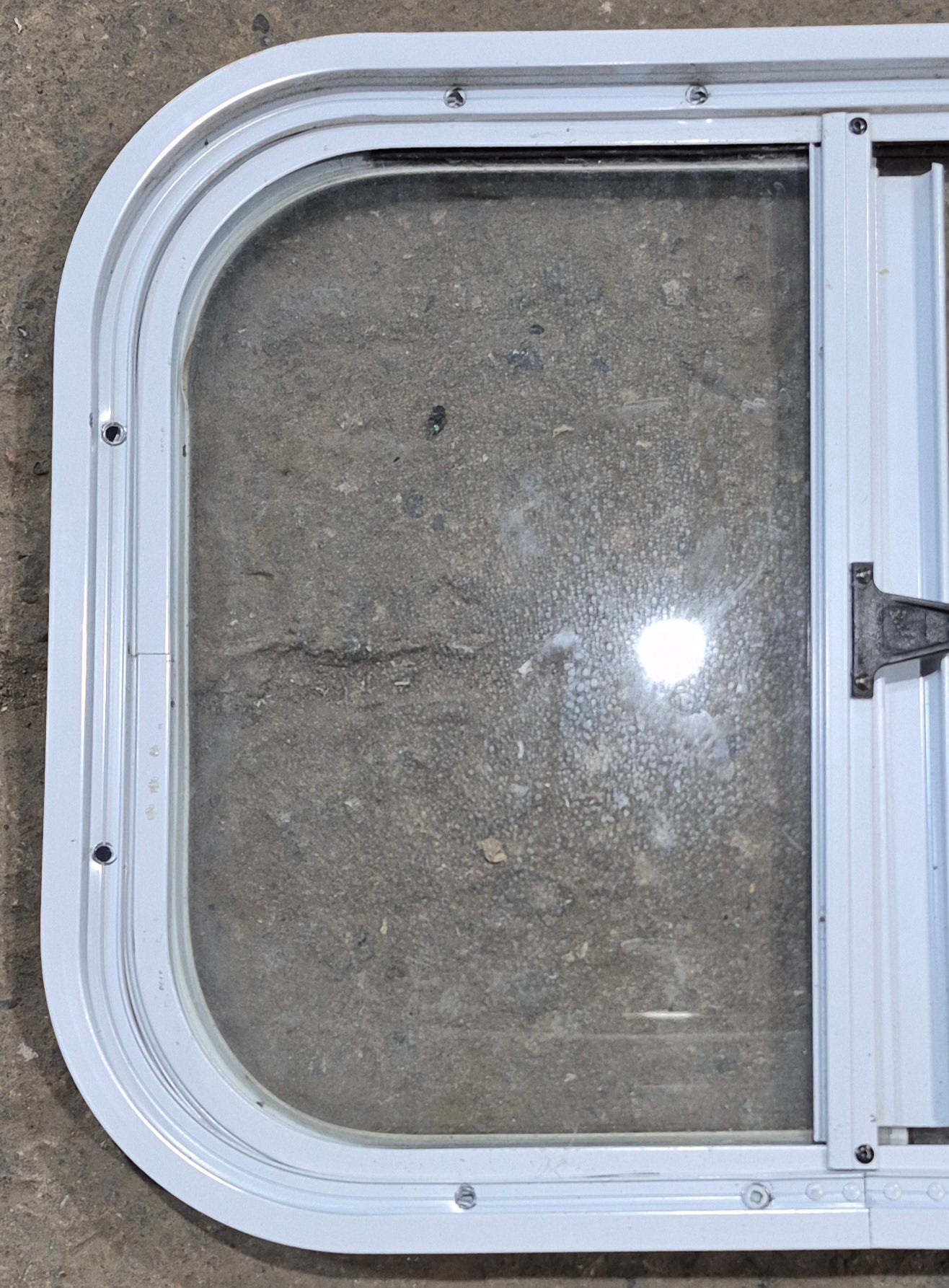 Used White Radius Opening Window : 19 1/2