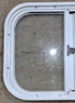 Used White Radius Opening Window : 19 1/2" W x 14 1/2" H x 1 1/4" D - Young Farts RV Parts