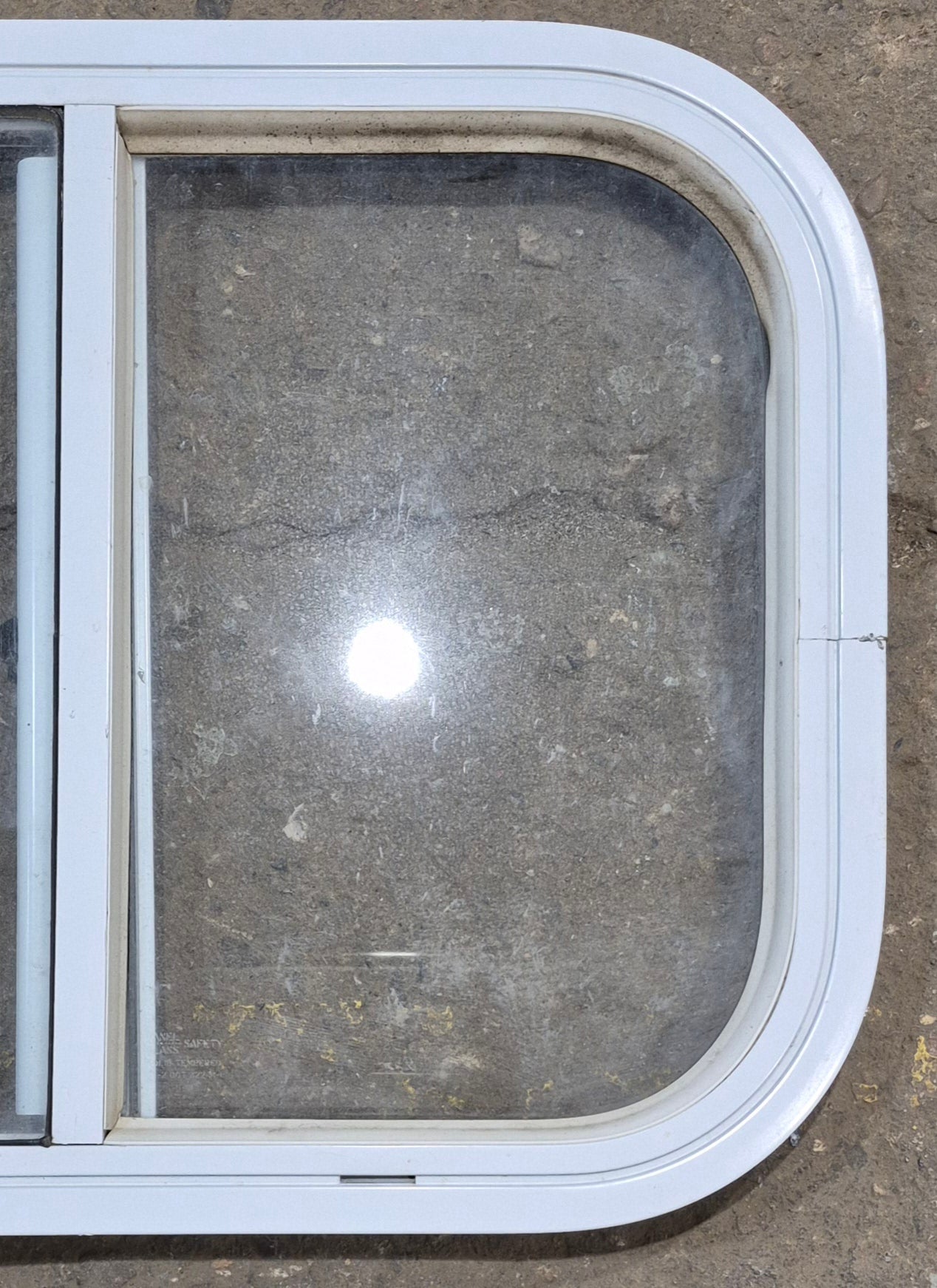 Used White Radius Opening Window : 19 1/2