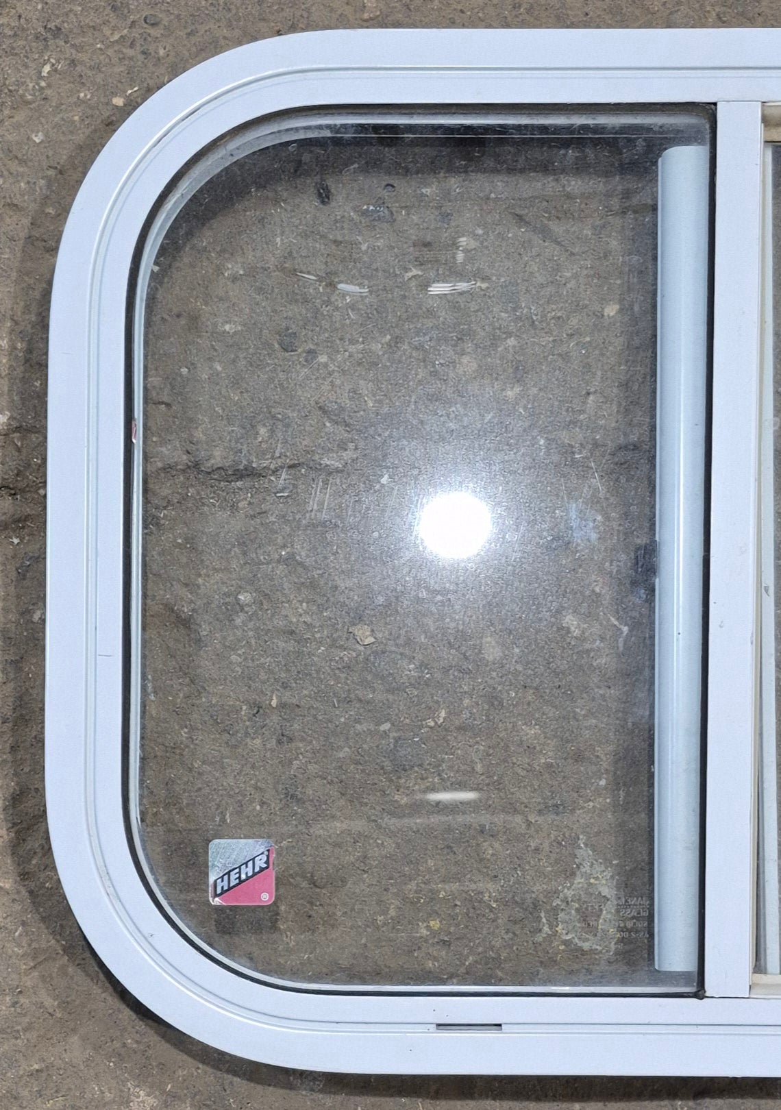 Used White Radius Opening Window : 19 1/2