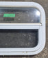 Used White Radius Opening Window : 23 1/2" W x 14 1/4" H x 1 7/8" D - Young Farts RV Parts