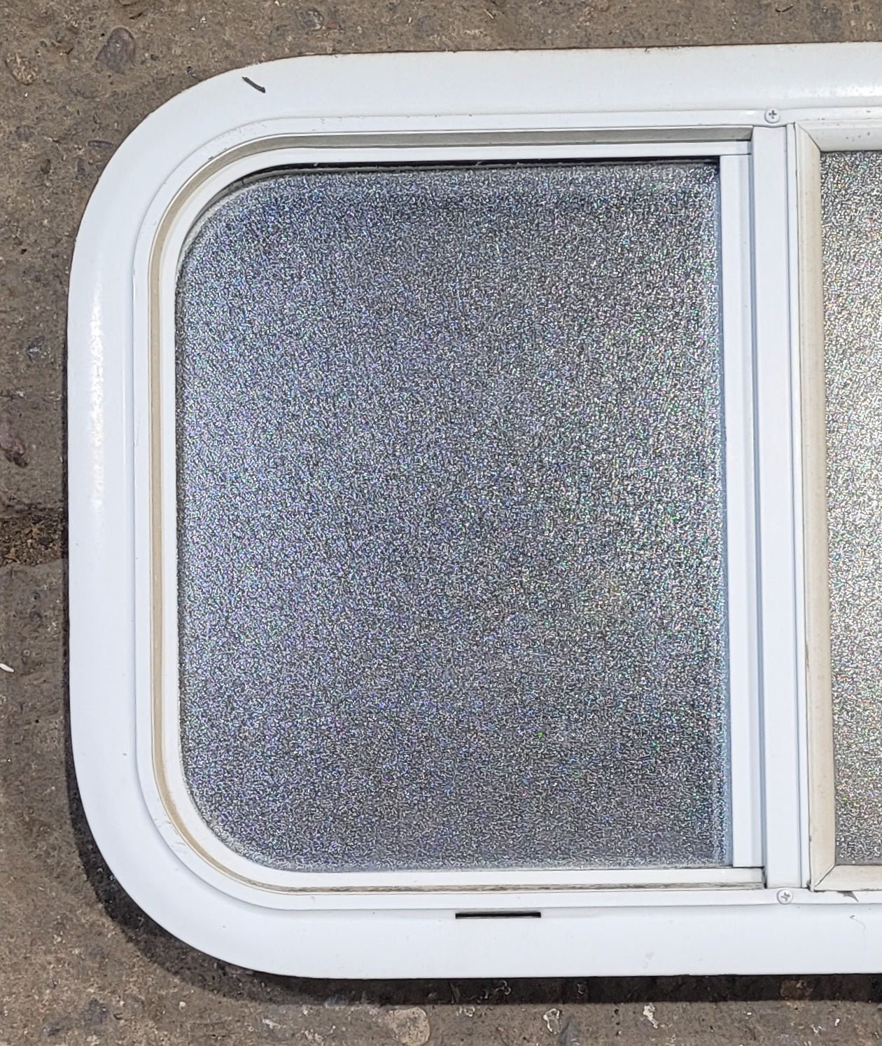 Used White Radius Opening Window : 23 1/2