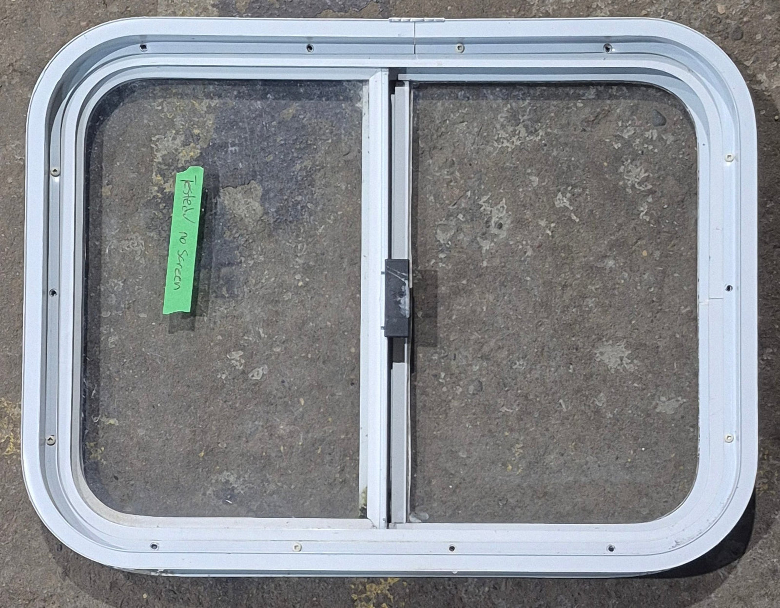 Used White Radius Opening Window : 23 1/2