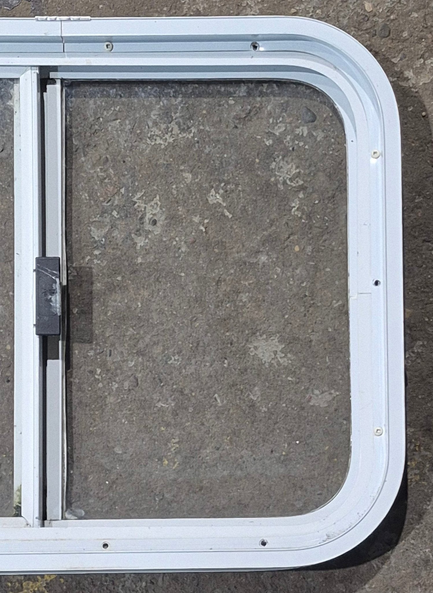 Used White Radius Opening Window : 23 1/2