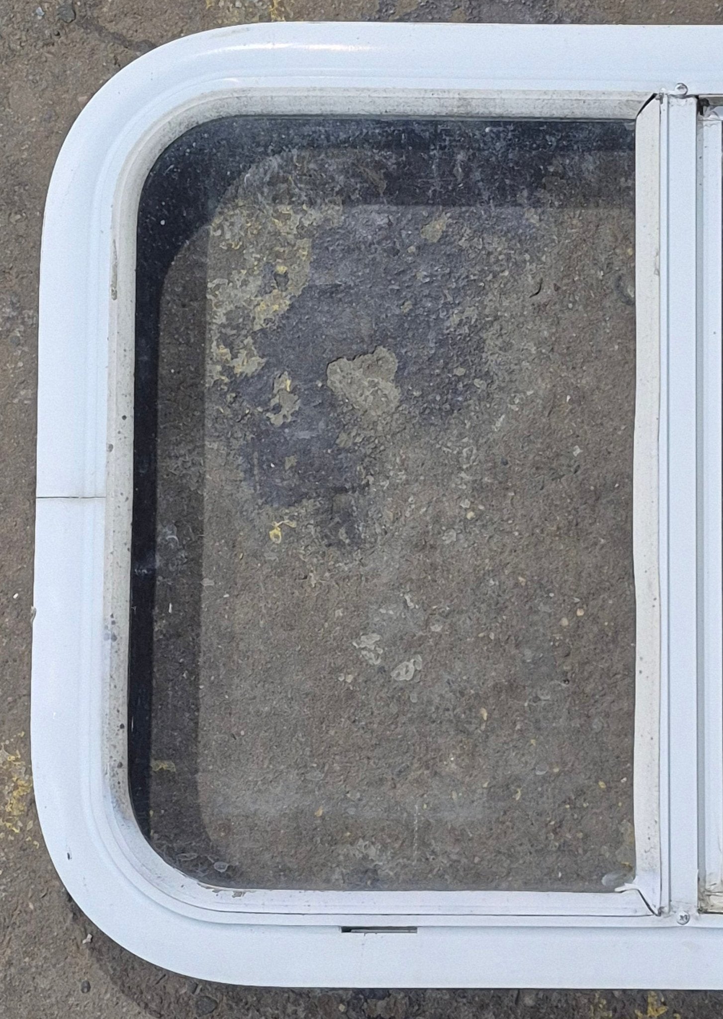 Used White Radius Opening Window : 23 1/2