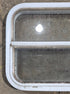 Used White Radius Opening Window : 23 1/2" W x 17 1/2" H x 1 7/8" D - Young Farts RV Parts