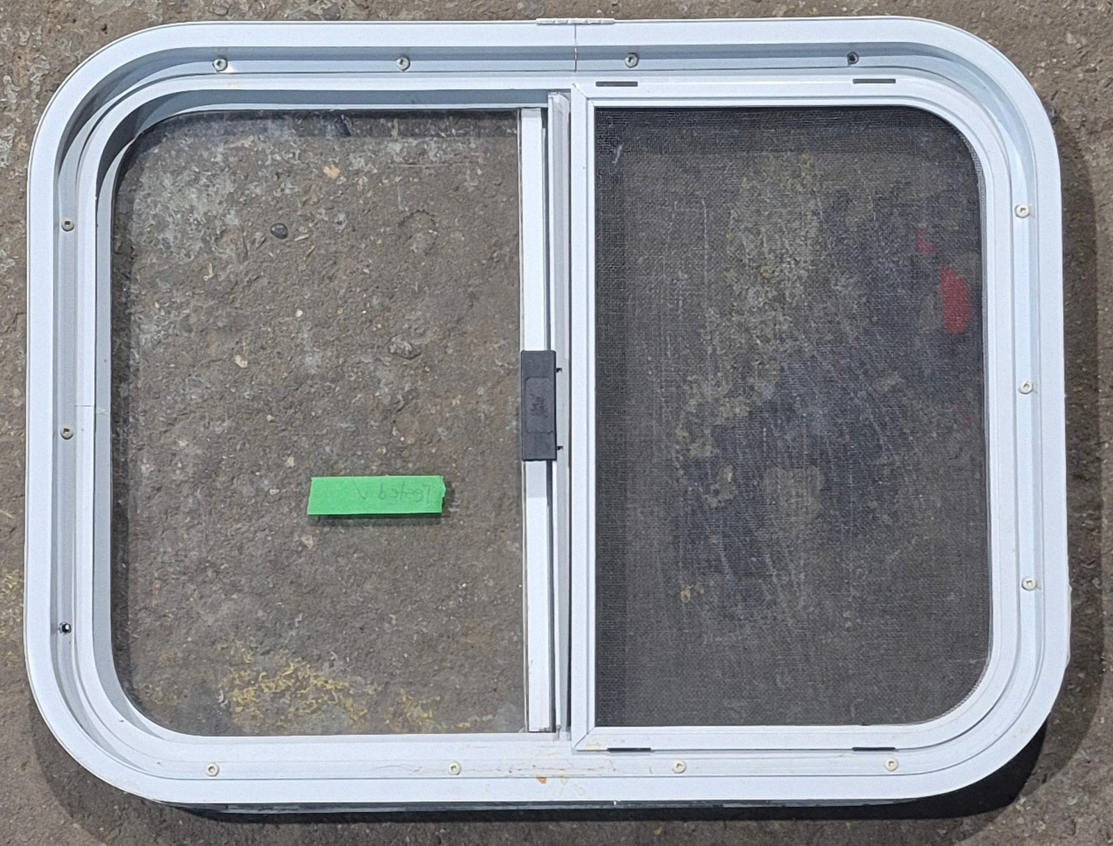 Used White Radius Opening Window : 23 1/2