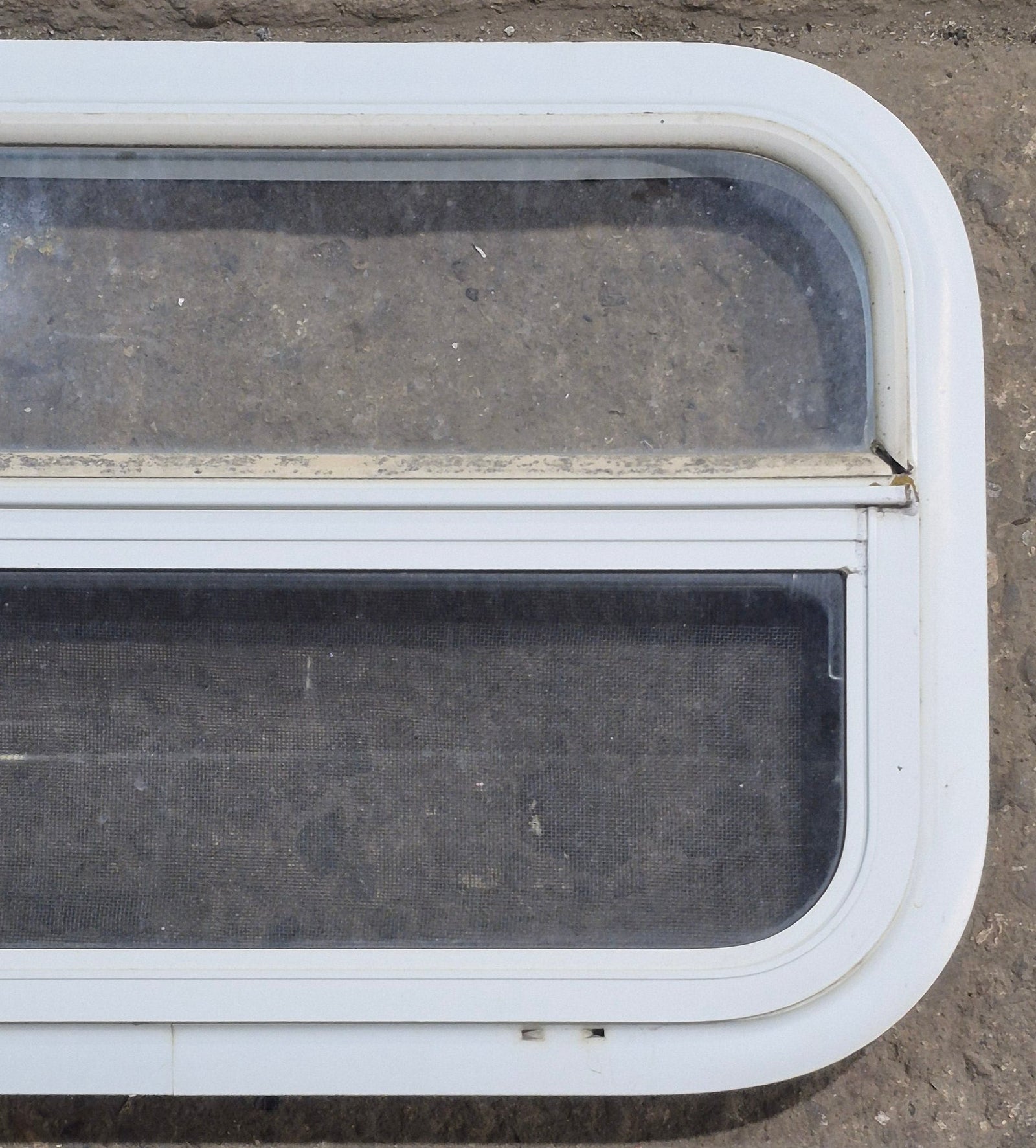 Used White Radius Opening Window : 23 1/4