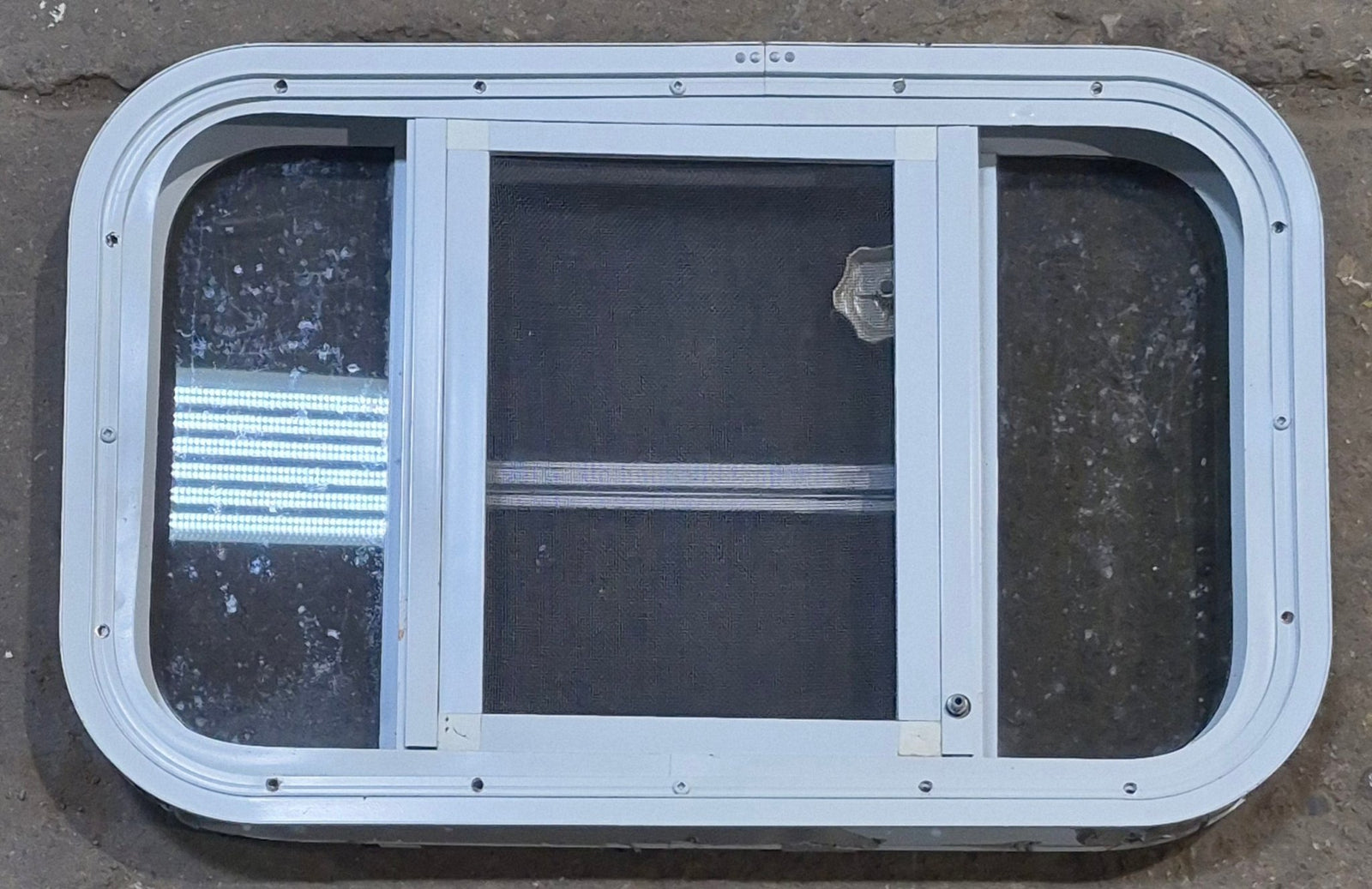 Used White Radius Opening Window : 23 1/4