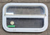 Used White Radius Opening Window : 23 1/4" W x 14 1/2" H x 1 7/8" D - Young Farts RV Parts