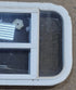 Used White Radius Opening Window : 23 1/4" W x 14 1/2" H x 1 7/8" D - Young Farts RV Parts