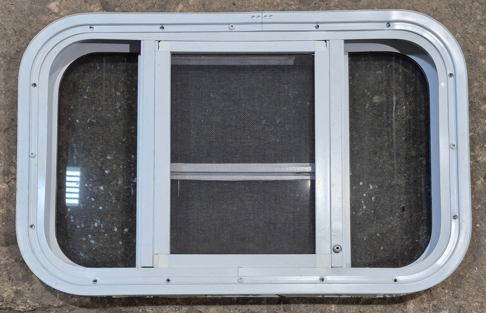Used White Radius Opening Window : 23 1/4