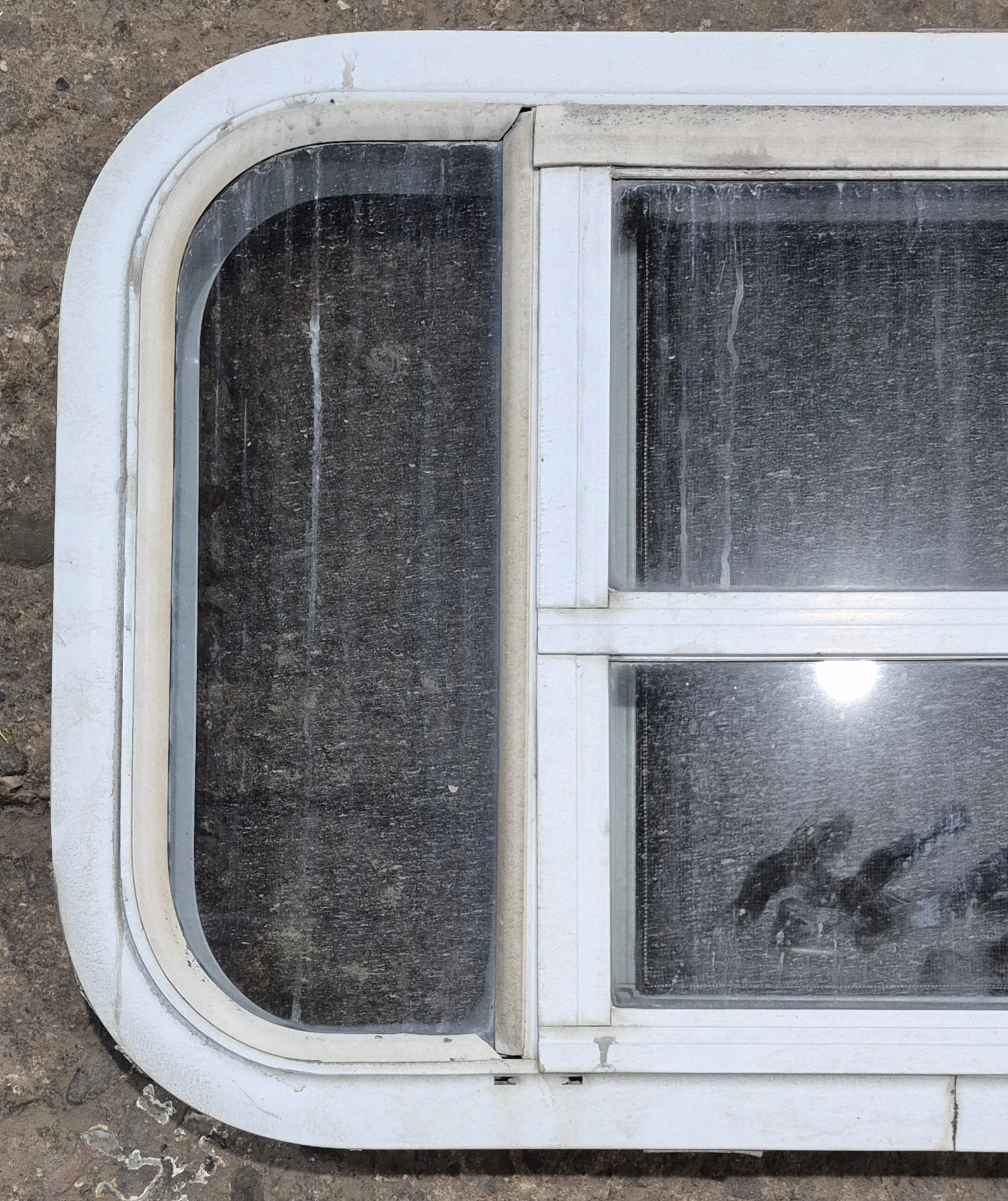 Used White Radius Opening Window : 23 1/4