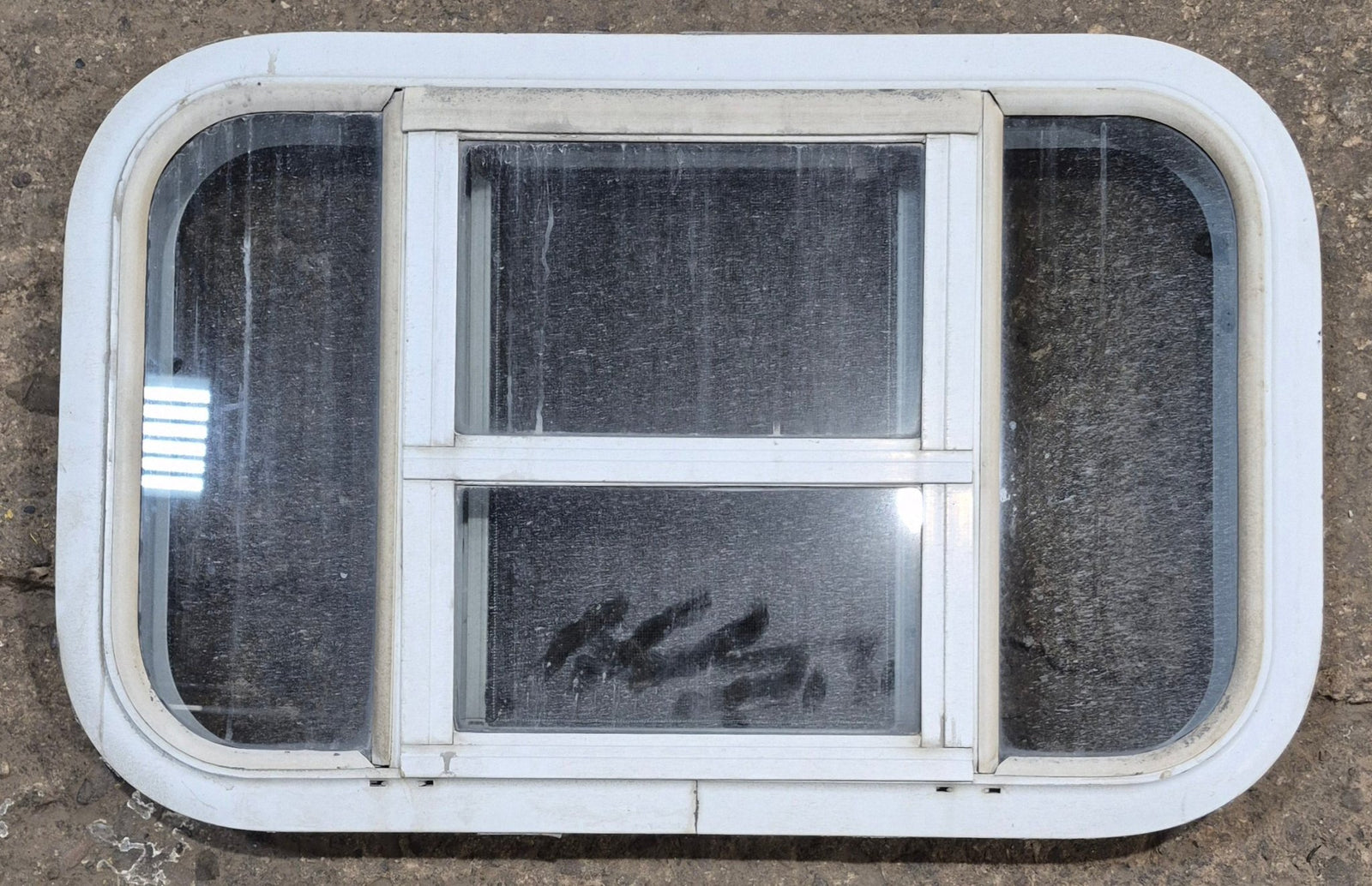 Used White Radius Opening Window : 23 1/4