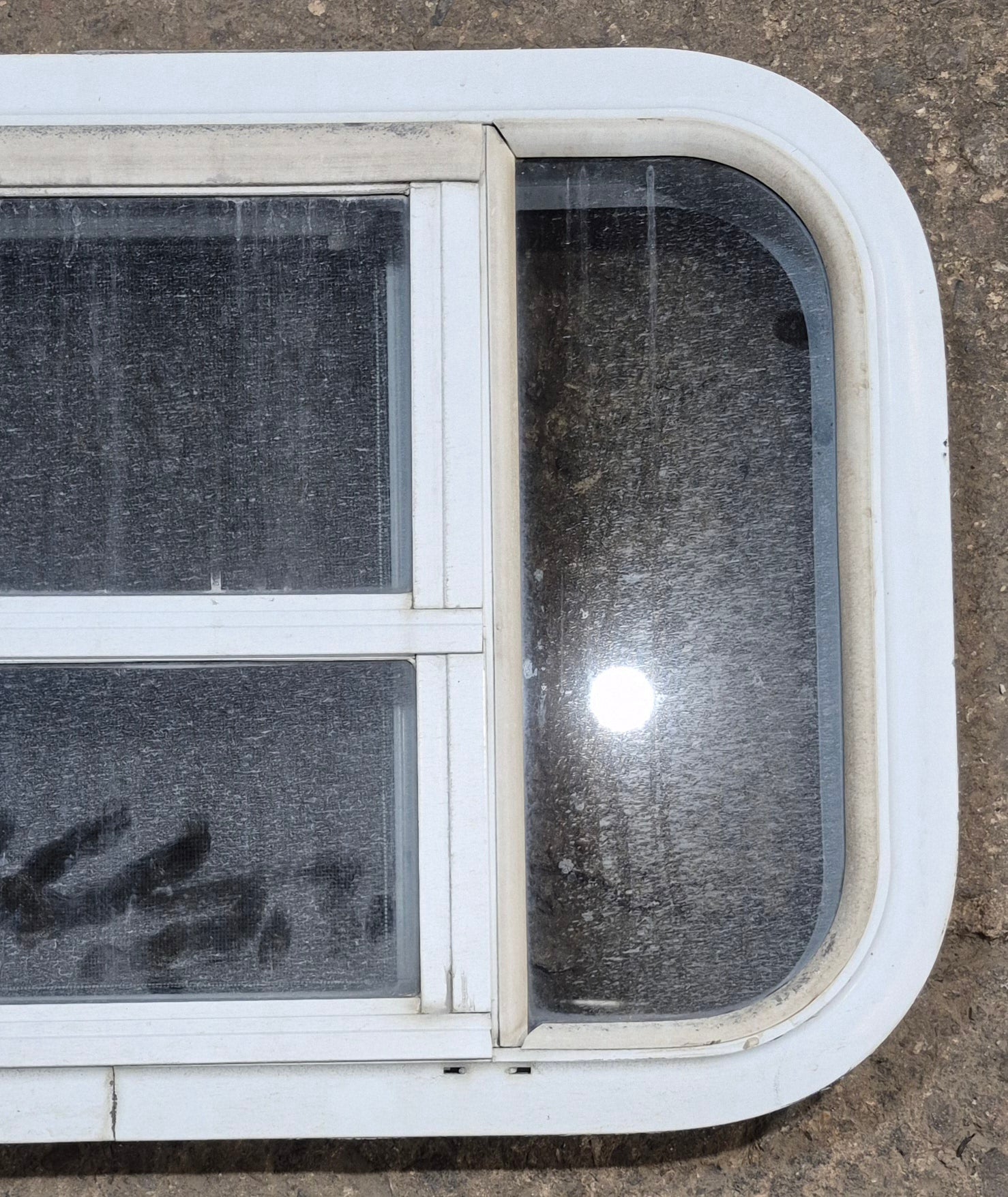 Used White Radius Opening Window : 23 1/4