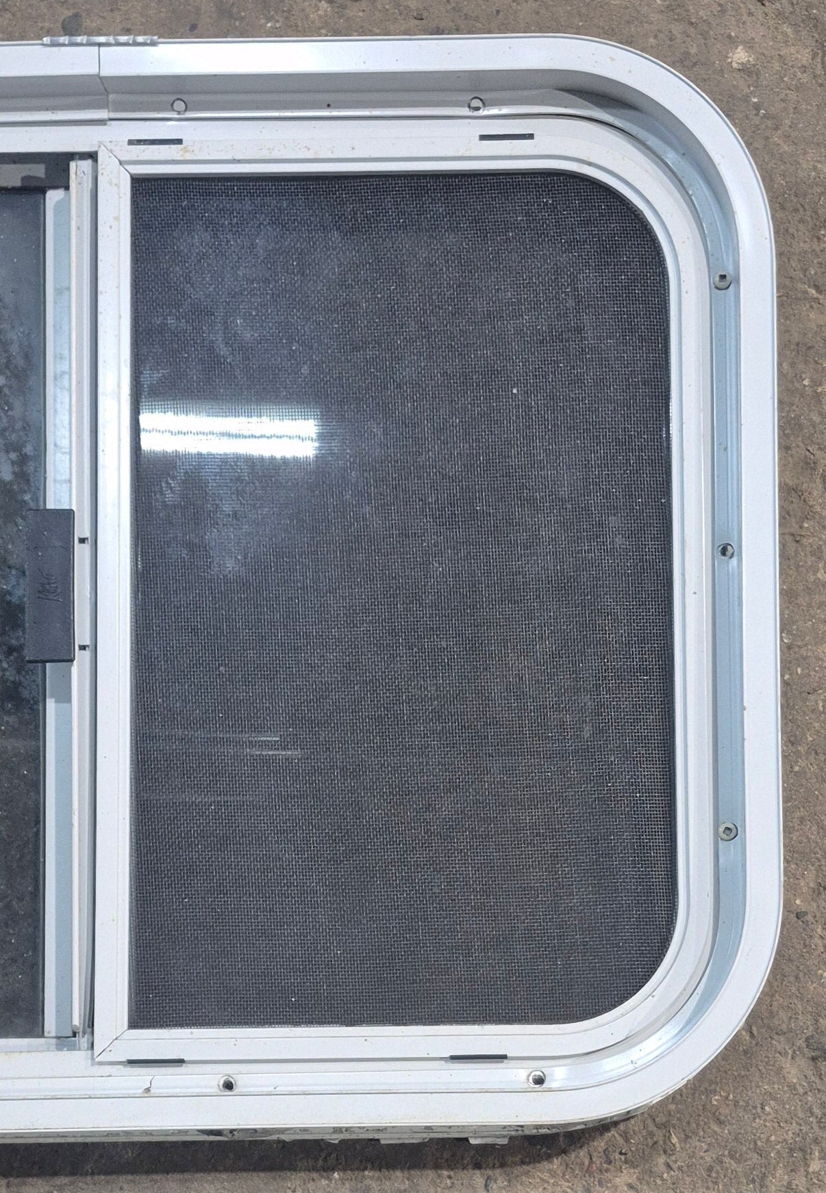 Used White Radius Opening Window : 23 1/4