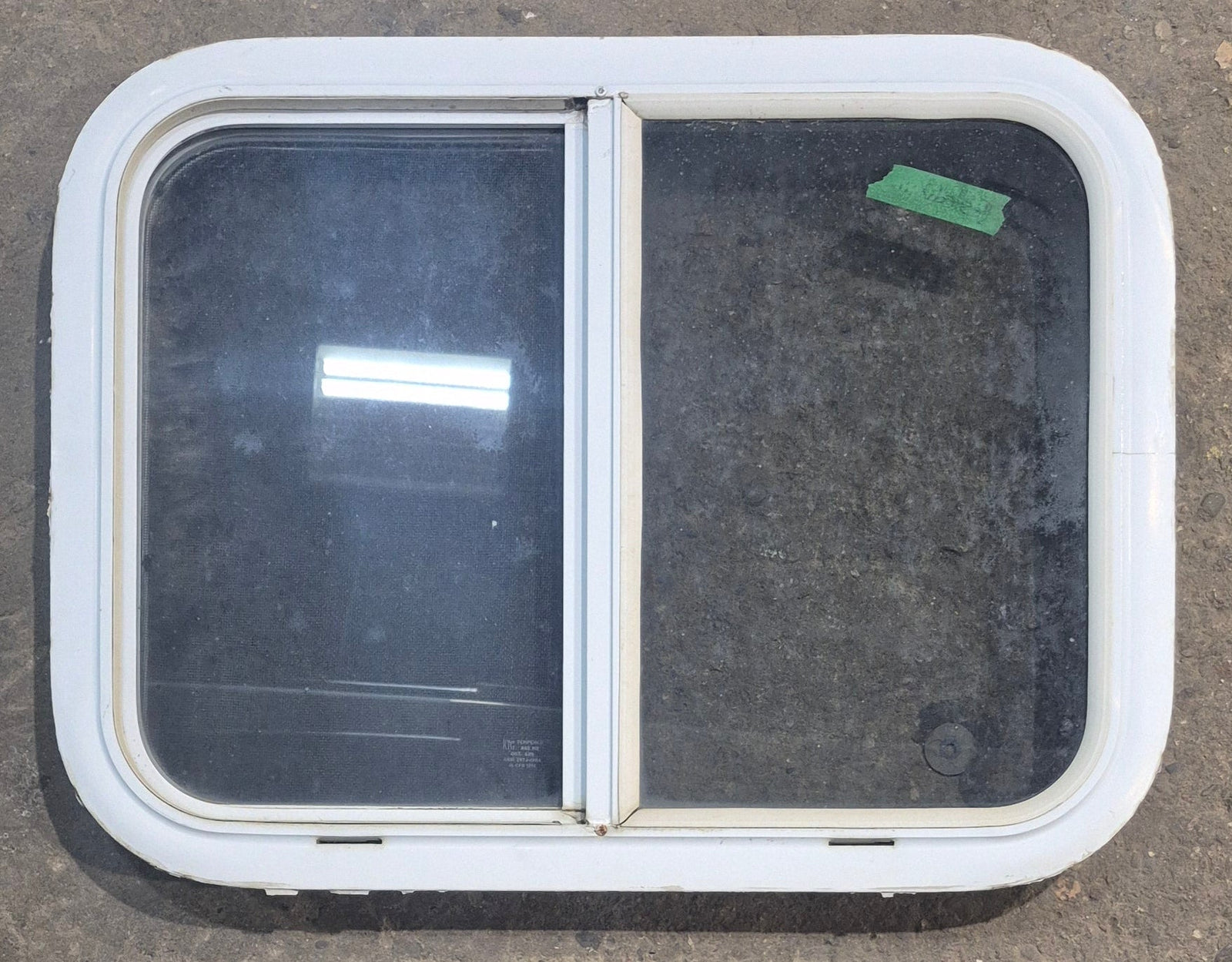 Used White Radius Opening Window : 23 1/4
