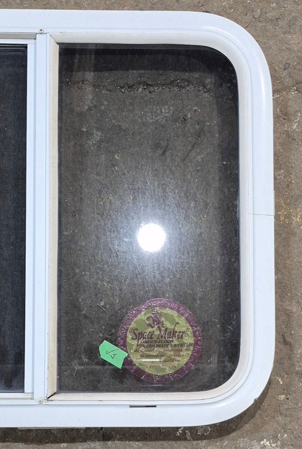 Used White Radius Opening Window : 23 1/4